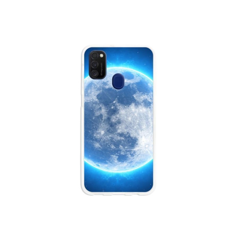 Gélový obal mmCase na mobil Samsung Galaxy M21 - zemegule