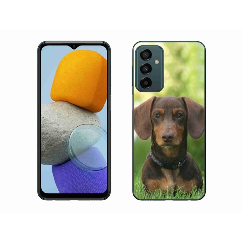 Gélový obal mmCase na mobil Samsung Galaxy M23 5G - hnedý jazvečík