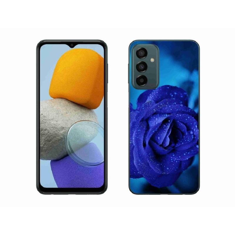 Gélový obal mmCase na mobil Samsung Galaxy M23 5G - modrá ruža