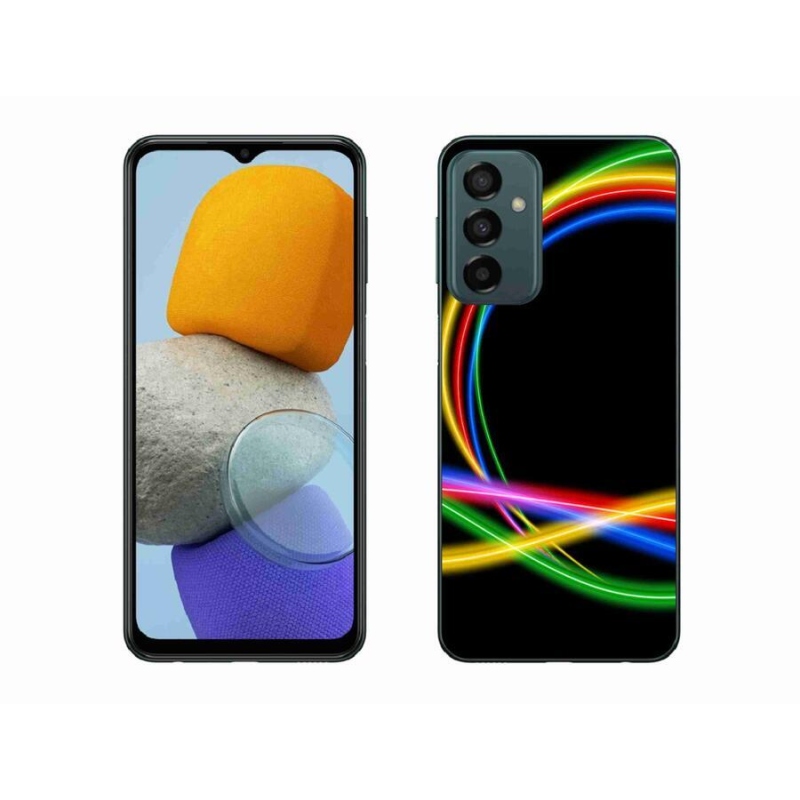 Gélový obal mmCase na mobil Samsung Galaxy M23 5G - neónové kruhy