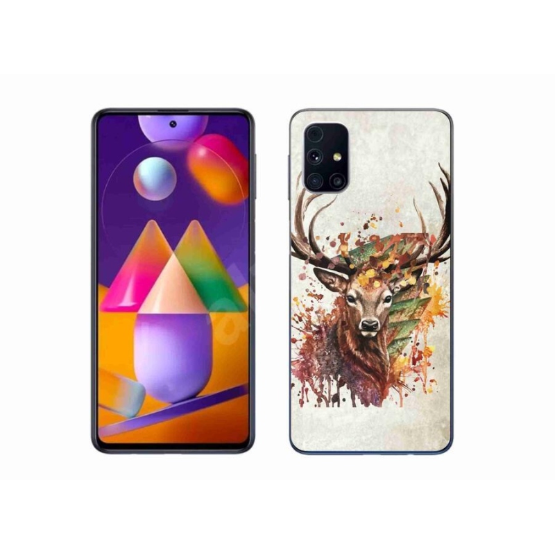 Gélový obal mmCase na mobil Samsung Galaxy M31s - jeleň 1