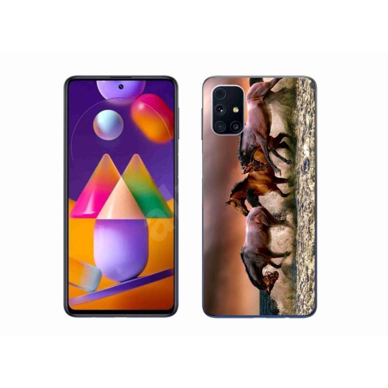 Gélový obal mmCase na mobil Samsung Galaxy M31s - kone 1