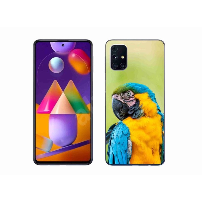 Gélový obal mmCase na mobil Samsung Galaxy M31s - papagáj ara 2