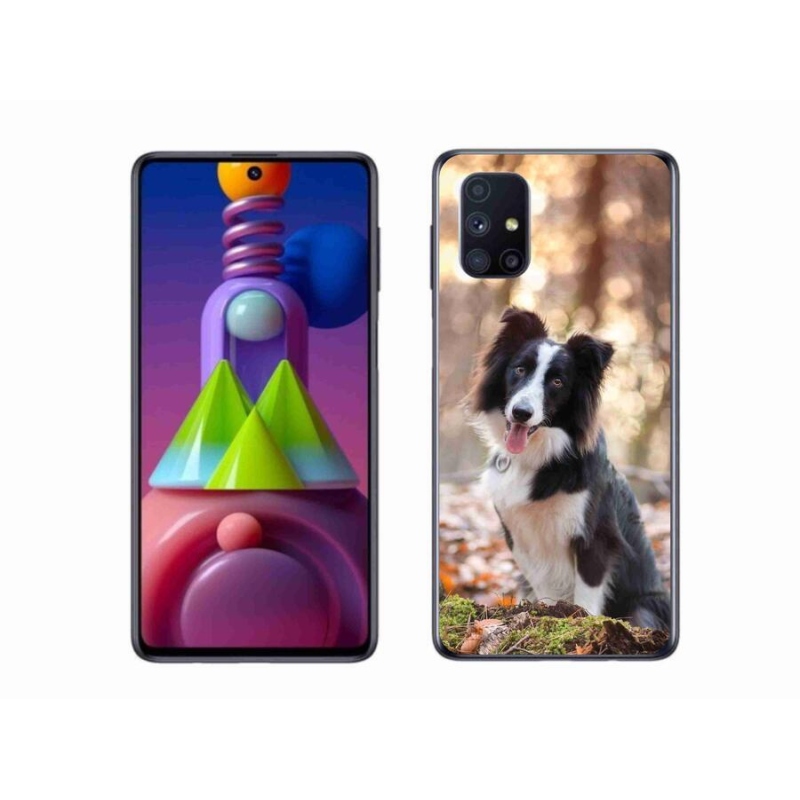 Gélový obal mmCase na mobil Samsung Galaxy M51 - border kólie 1