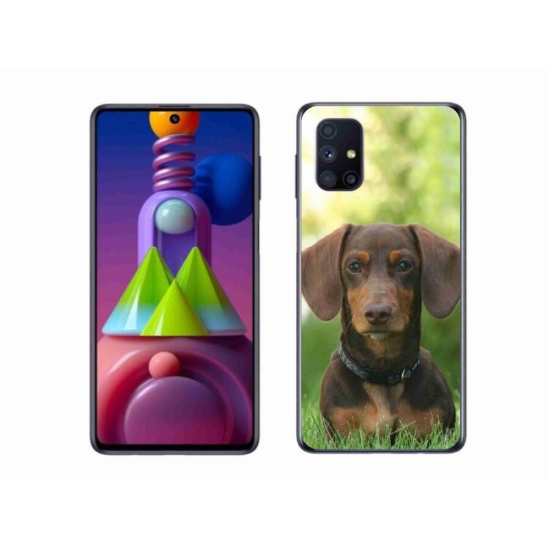 Gélový obal mmCase na mobil Samsung Galaxy M51 - hnedý jazvečík