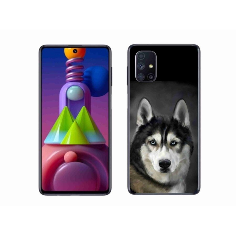 Gélový obal mmCase na mobil Samsung Galaxy M51 - husky