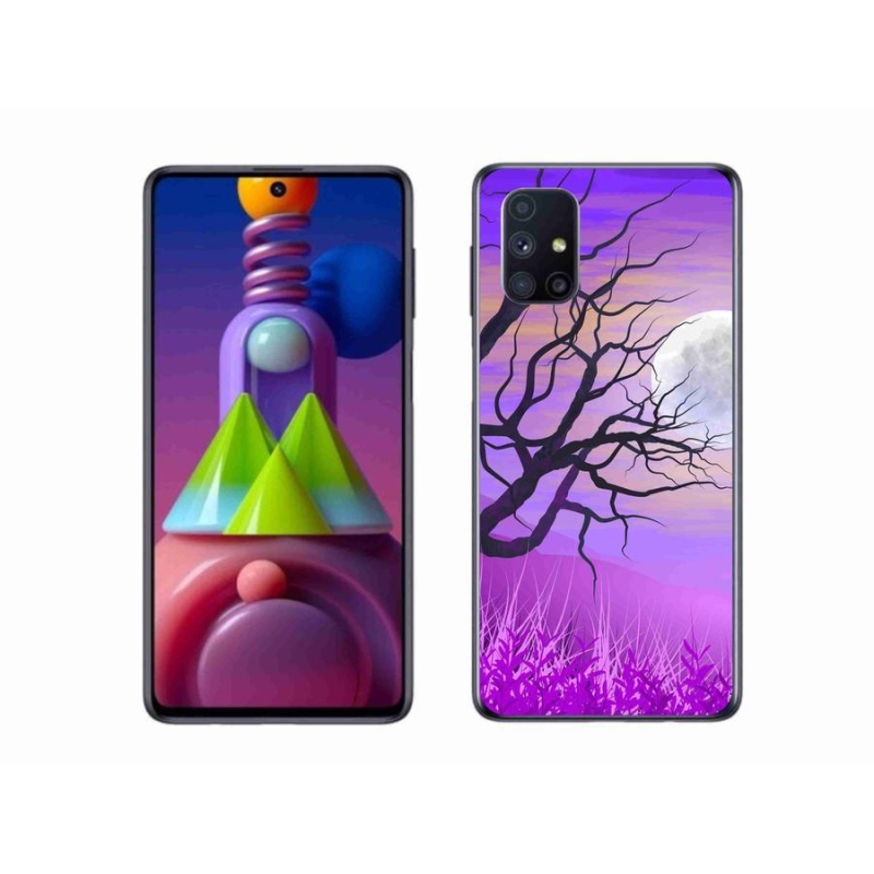 Gélový obal mmCase na mobil Samsung Galaxy M51 - kreslený opadané strom