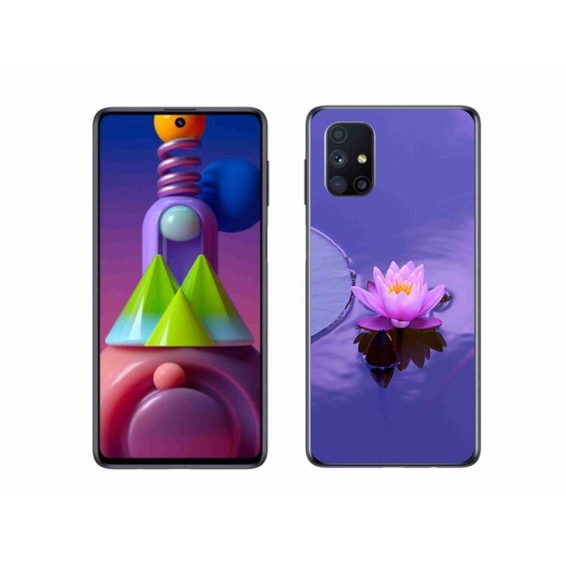 Gélový obal mmCase na mobil Samsung Galaxy M51 - kvet na hladine