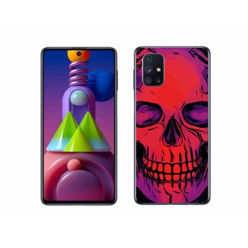 Gélový obal mmCase na mobil Samsung Galaxy M51 - lebka