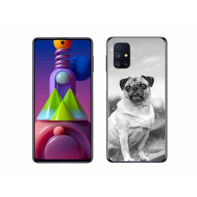 Gélový obal mmCase na mobil Samsung Galaxy M51 - mops