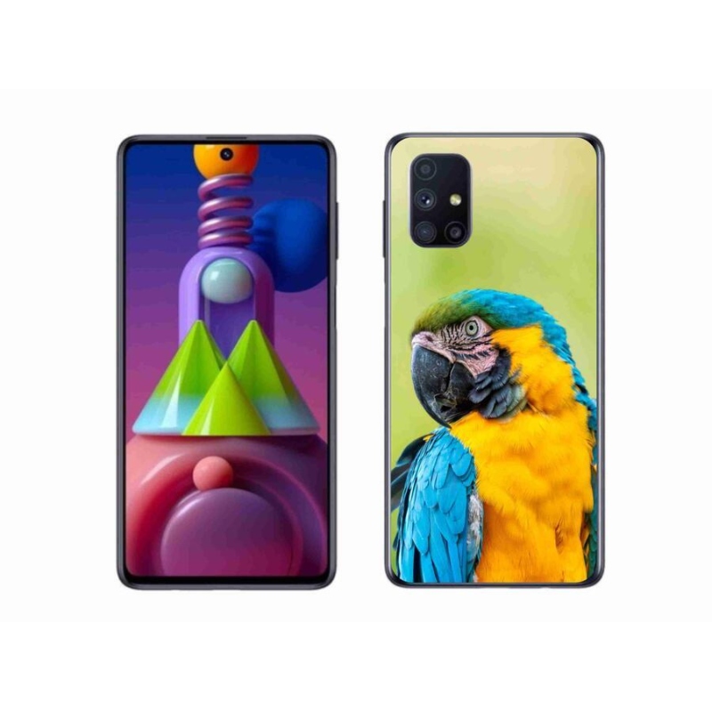 Gélový obal mmCase na mobil Samsung Galaxy M51 - papagáj ara 2