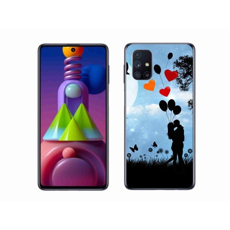 Gélový obal mmCase na mobil Samsung Galaxy M51 - zamilovaný pár