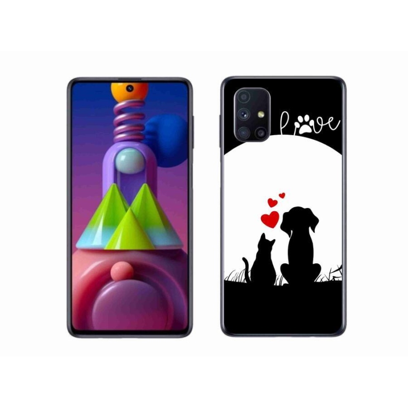 Gélový obal mmCase na mobil Samsung Galaxy M51 - zvieracie láska