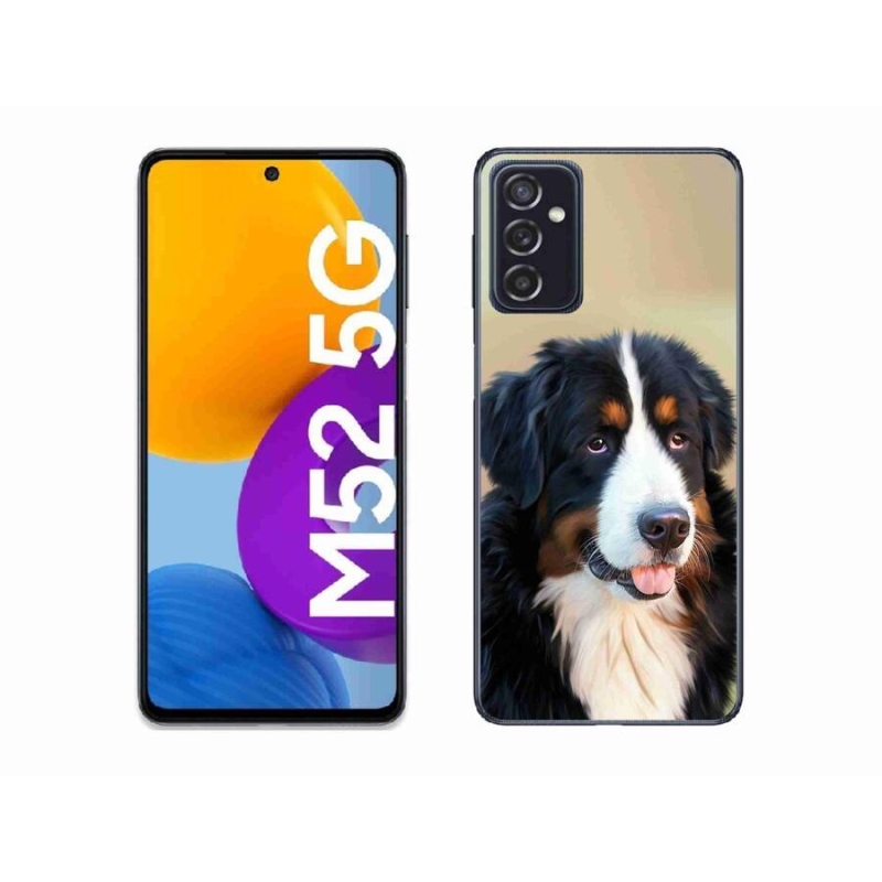 Gélový obal mmCase na mobil Samsung Galaxy M52 5G - bernský salašnícky pes