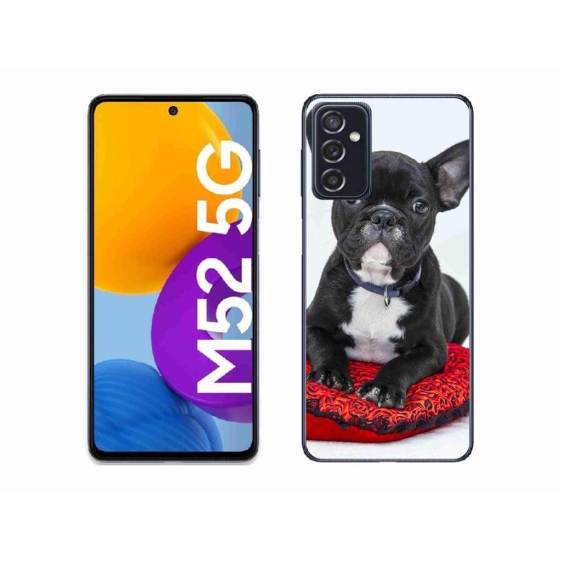 Gélový obal mmCase na mobil Samsung Galaxy M52 5G - buldog