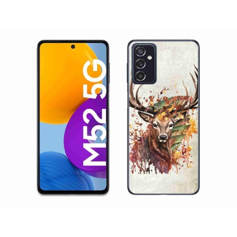 Gélový obal mmCase na mobil Samsung Galaxy M52 5G - jeleň 1