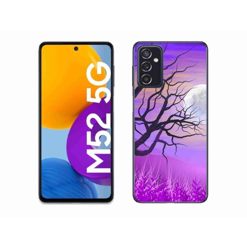 Gélový obal mmCase na mobil Samsung Galaxy M52 5G - kreslený opadané strom