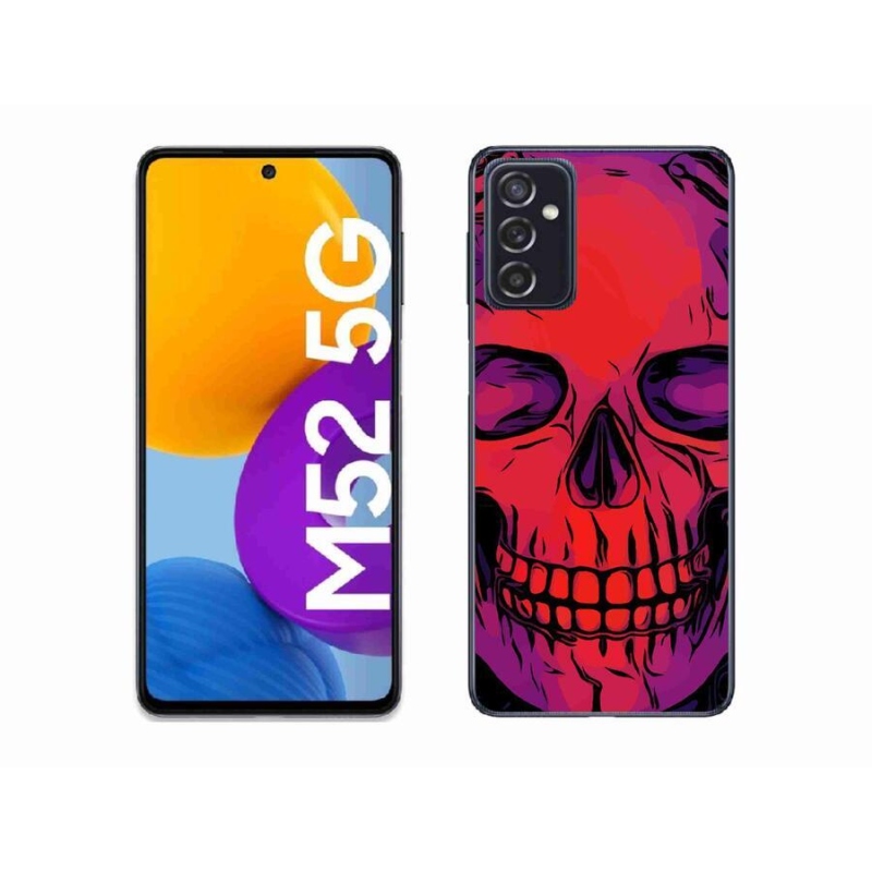 Gélový obal mmCase na mobil Samsung Galaxy M52 5G - lebka