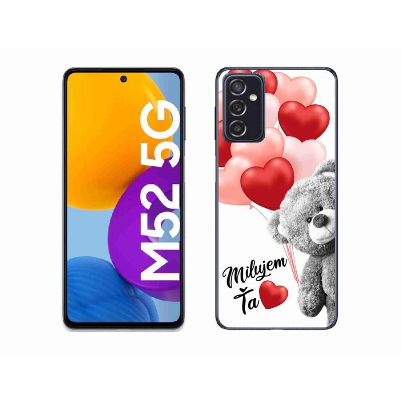 Gélový obal mmCase na mobil Samsung Galaxy M52 5G - milujem Ťa sk