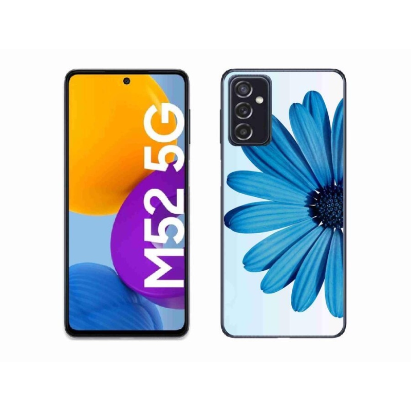 Gélový obal mmCase na mobil Samsung Galaxy M52 5G - modrá margaréta