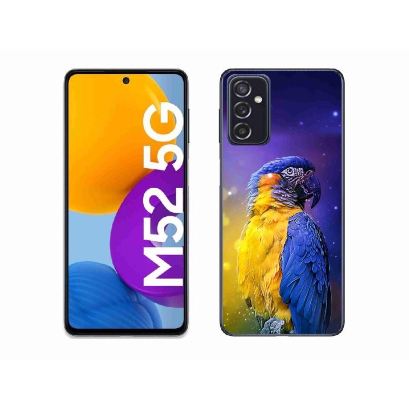 Gélový obal mmCase na mobil Samsung Galaxy M52 5G - papagáj ara 1