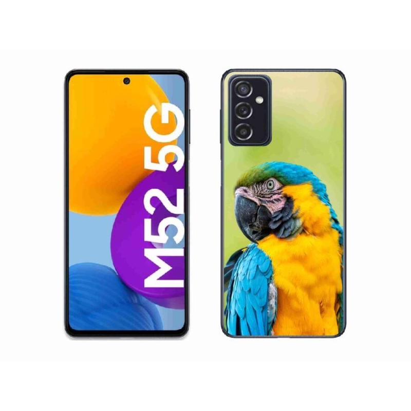 Gélový obal mmCase na mobil Samsung Galaxy M52 5G - papagáj ara 2