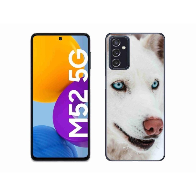 Gélový obal mmCase na mobil Samsung Galaxy M52 5G - psie pohľad