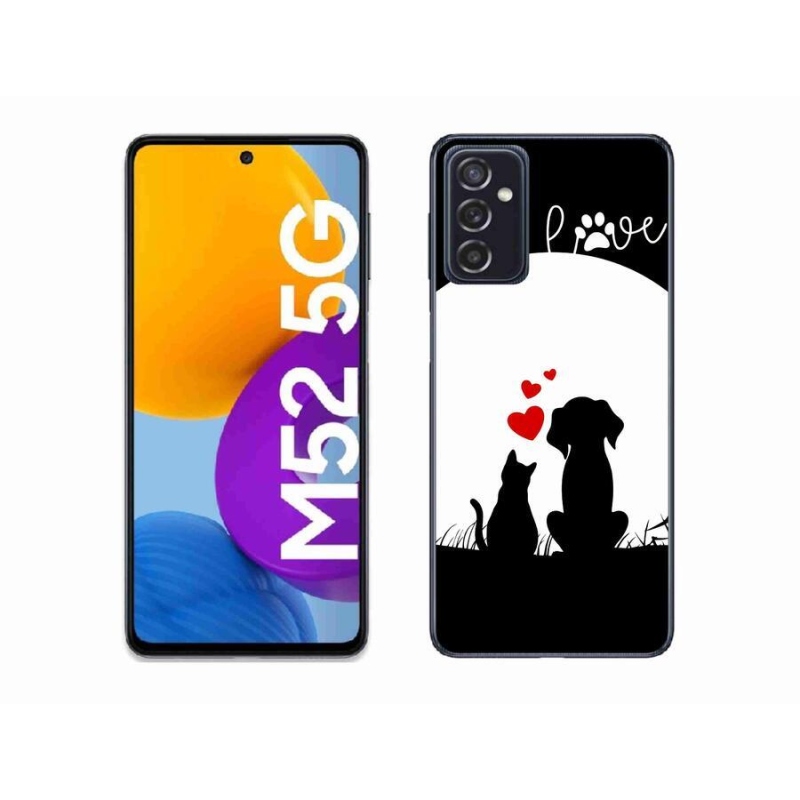 Gélový obal mmCase na mobil Samsung Galaxy M52 5G - zvieracie láska