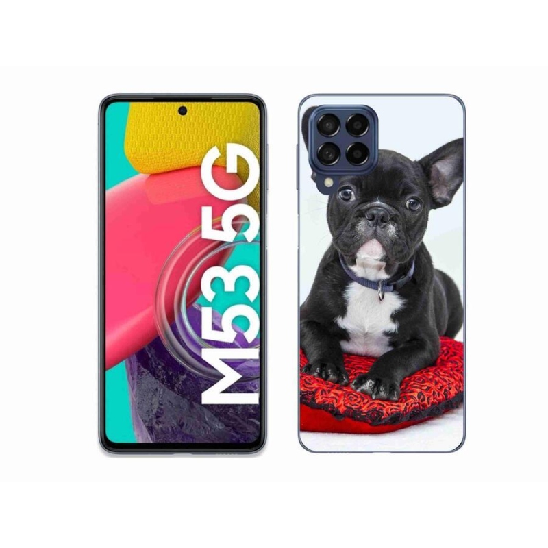 Gélový obal mmCase na mobil Samsung Galaxy M53 5G - buldog