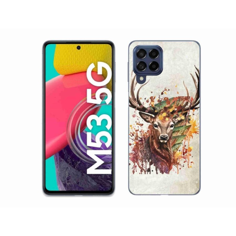 Gélový obal mmCase na mobil Samsung Galaxy M53 5G - jeleň 1