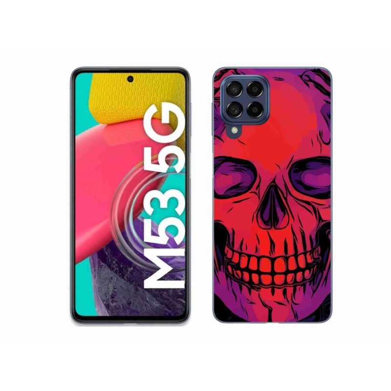 Gélový obal mmCase na mobil Samsung Galaxy M53 5G - lebka