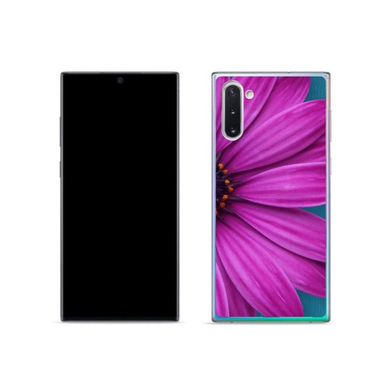 Gélový obal mmCase na mobil Samsung Galaxy Note 10 - fialová margaréta