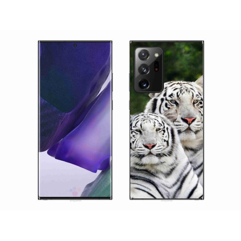Gélový obal mmCase na mobil Samsung Galaxy Note 20 Ultra - bieli tigre