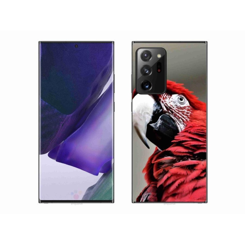 Gélový obal mmCase na mobil Samsung Galaxy Note 20 Ultra - papagáj ara červený