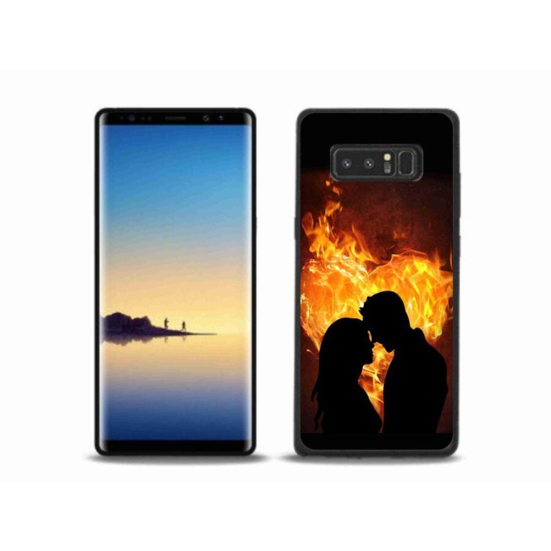 Gélový obal mmCase na mobil Samsung Galaxy Note 8 - ohnivá láska