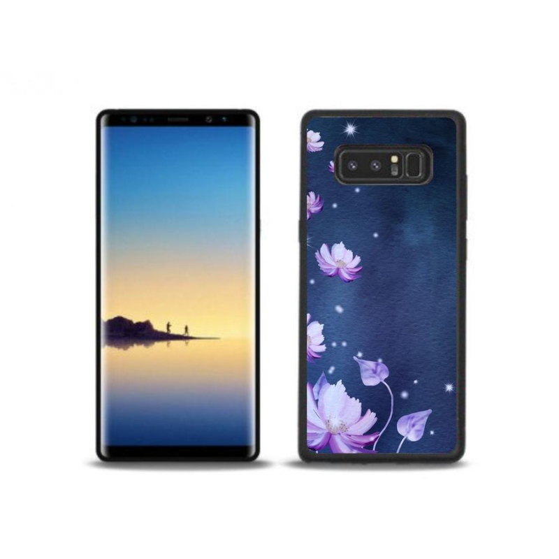 Gélový obal mmCase na mobil Samsung Galaxy Note 8 - padajúce kvety