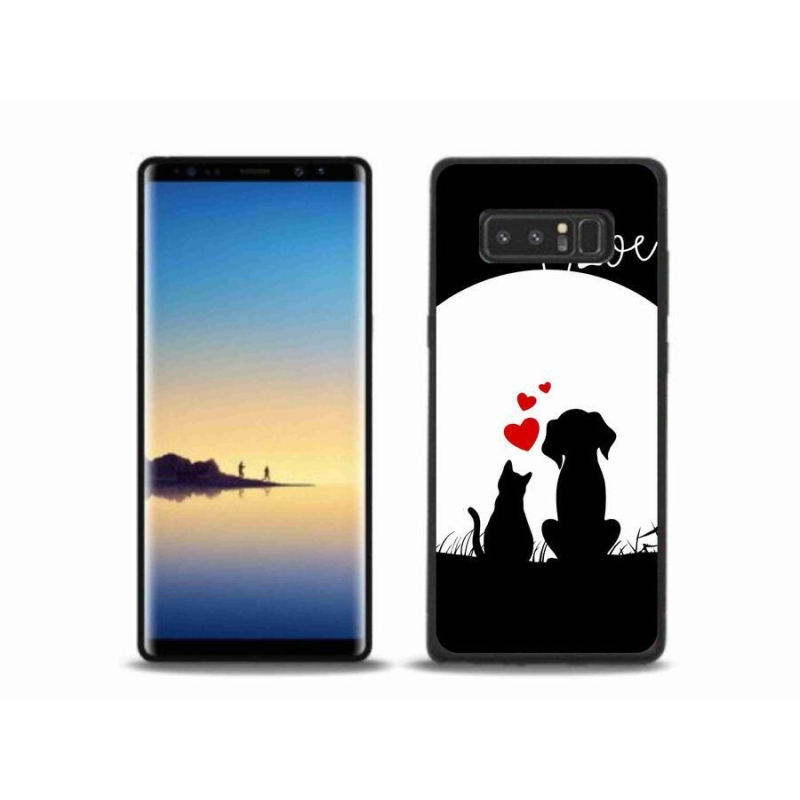 Gélový obal mmCase na mobil Samsung Galaxy Note 8 - zvieracie láska