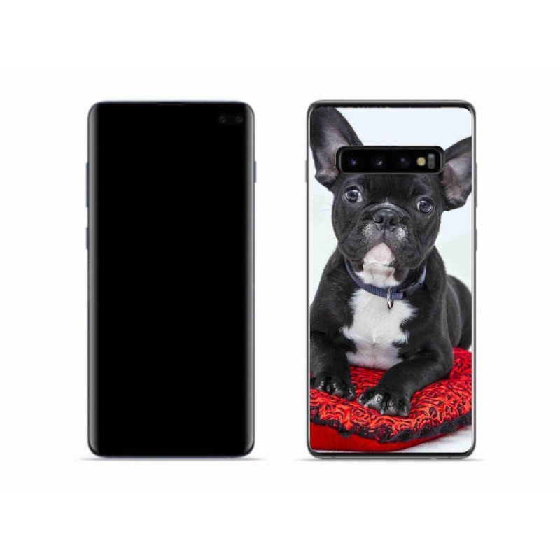 Gélový obal mmCase na mobil Samsung Galaxy S10 - buldog