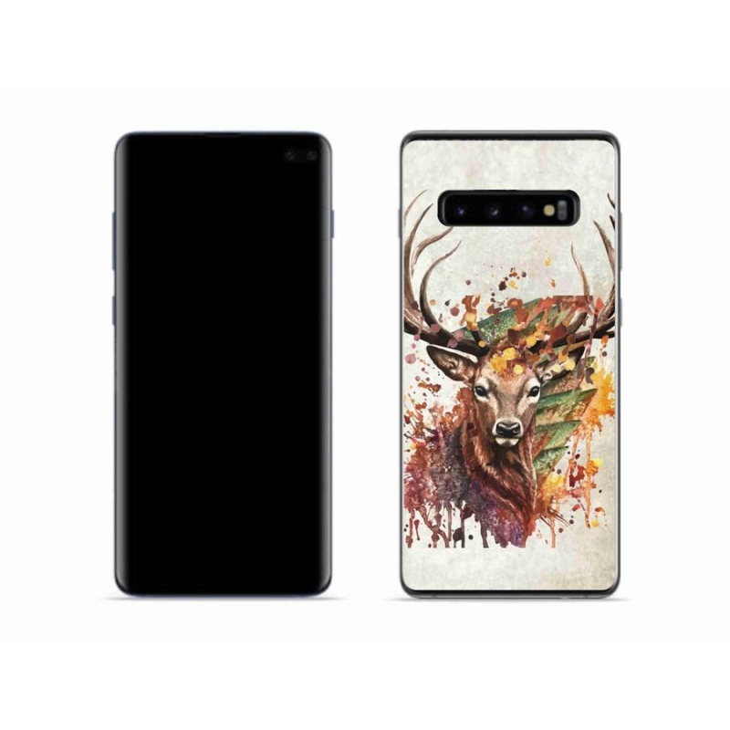 Gélový obal mmCase na mobil Samsung Galaxy S10 - jeleň 1