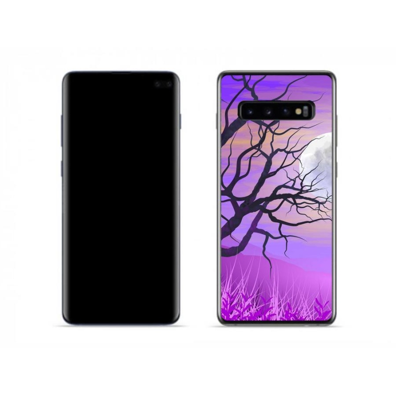 Gélový obal mmCase na mobil Samsung Galaxy S10 - kreslený opadané strom