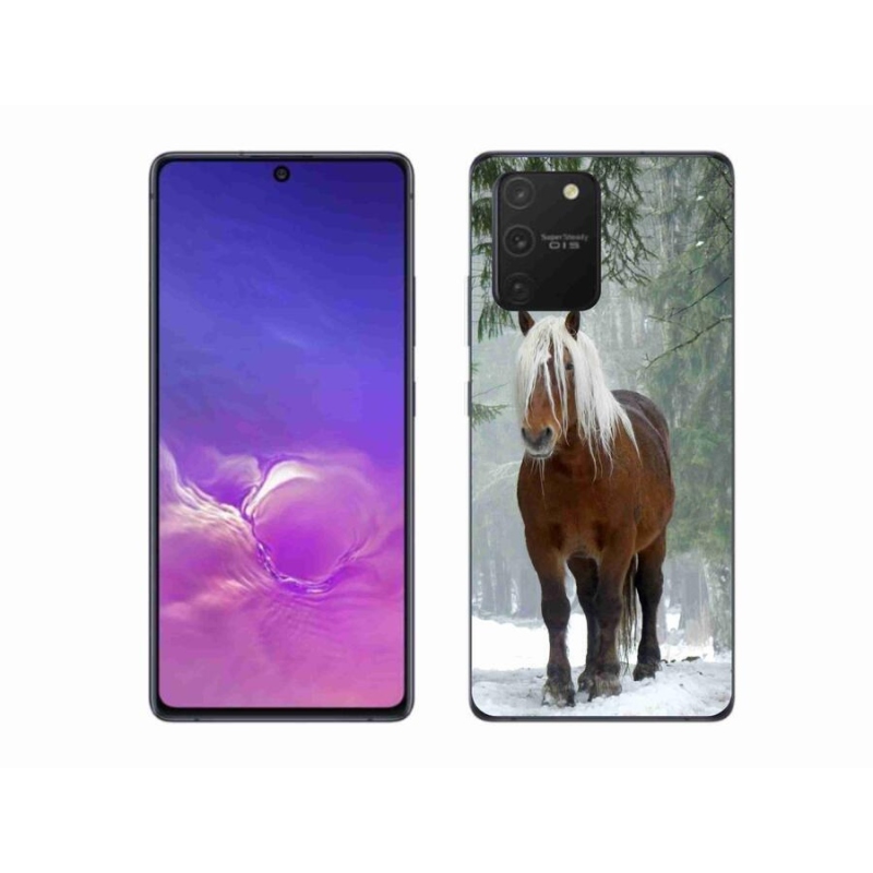 Gélový obal mmCase na mobil Samsung Galaxy S10 Lite - kôň v lese