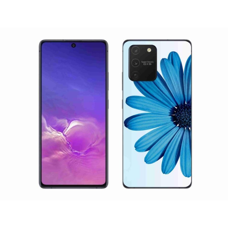 Gélový obal mmCase na mobil Samsung Galaxy S10 Lite - modrá margaréta