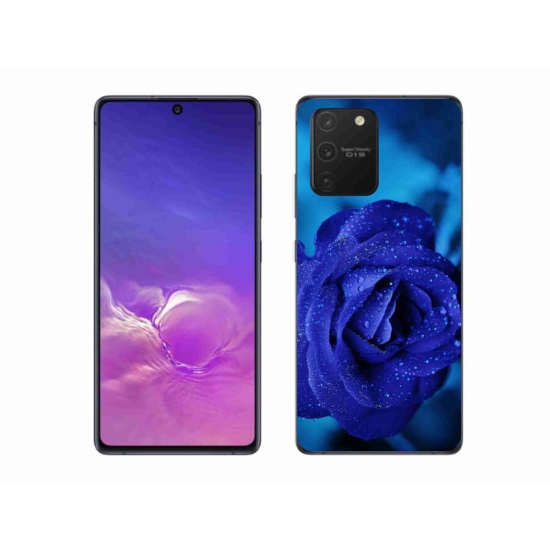 Gélový obal mmCase na mobil Samsung Galaxy S10 Lite - modrá ruža