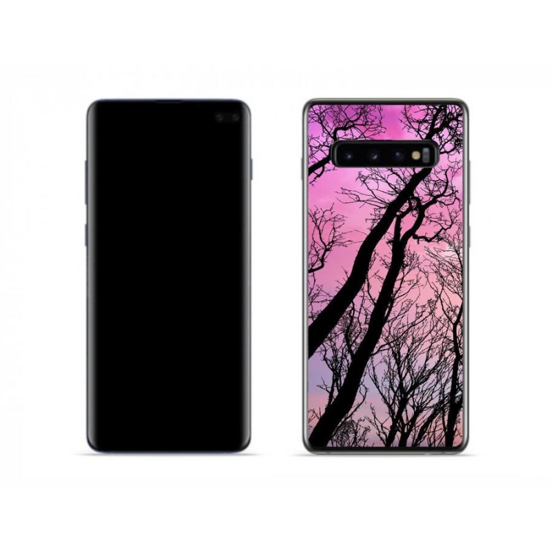 Gélový obal mmCase na mobil Samsung Galaxy S10 - opadané stromy