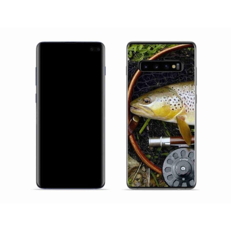 Gélový obal mmCase na mobil Samsung Galaxy S10 - pstruh 2