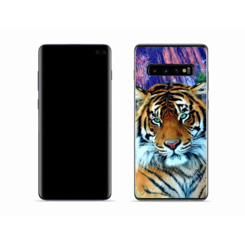 Gélový obal mmCase na mobil Samsung Galaxy S10 - tiger