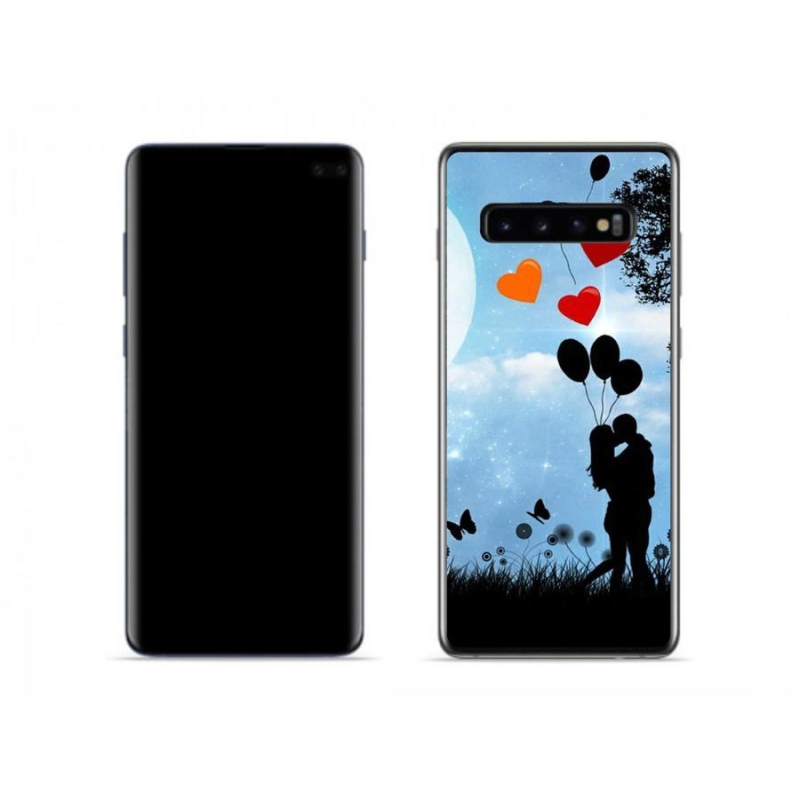 Gélový obal mmCase na mobil Samsung Galaxy S10 - zamilovaný pár