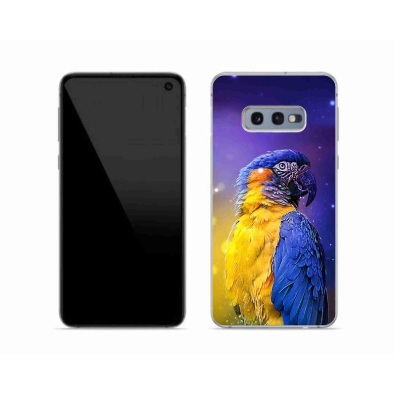 Gélový obal mmCase na mobil Samsung Galaxy S10e - papagáj ara 1