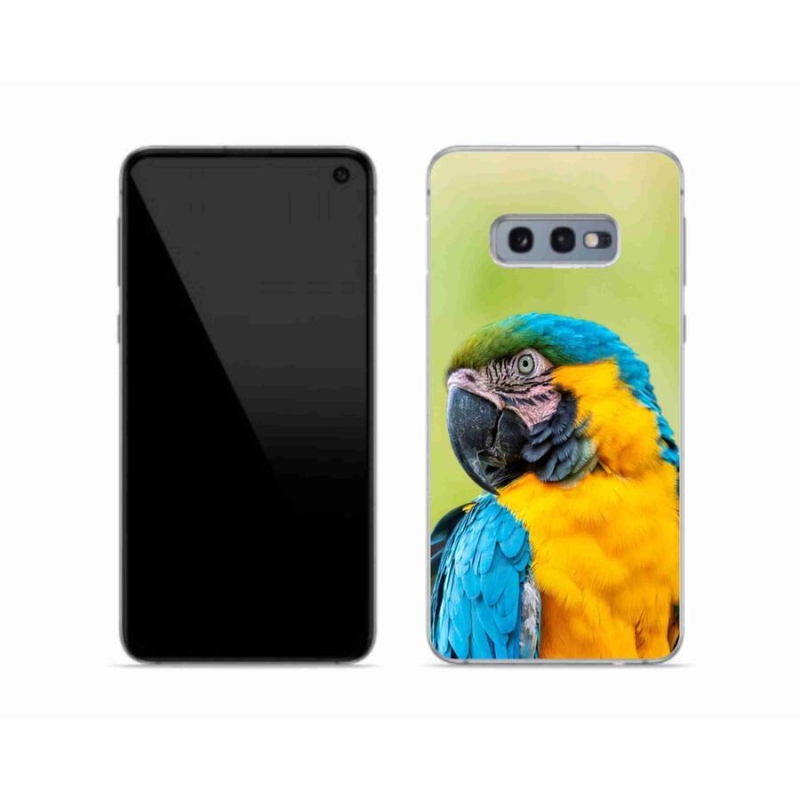 Gélový obal mmCase na mobil Samsung Galaxy S10e - papagáj ara 2