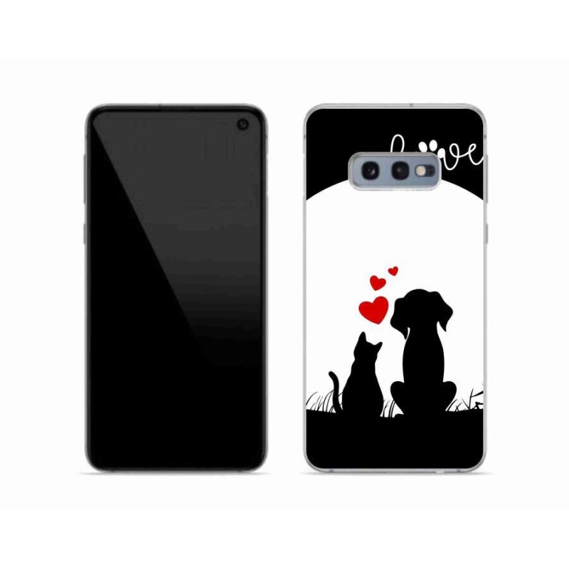 Gélový obal mmCase na mobil Samsung Galaxy S10e - zvieracie láska